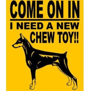 Doberman Pinscher 9"x12" Aluminum Sign